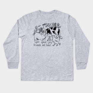 friends, not food Kids Long Sleeve T-Shirt